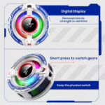 MEMO CX16 AI Universal Magnetic Mobile Cooling Fan