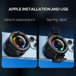 Wireless MEMO CX19 Magnetic Phone Cooler with Wireless Charging | RGB Semiconductor Radiator