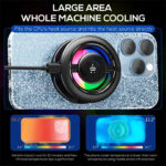 Wireless MEMO CX19 Magnetic Phone Cooler with Wireless Charging | RGB Semiconductor Radiator